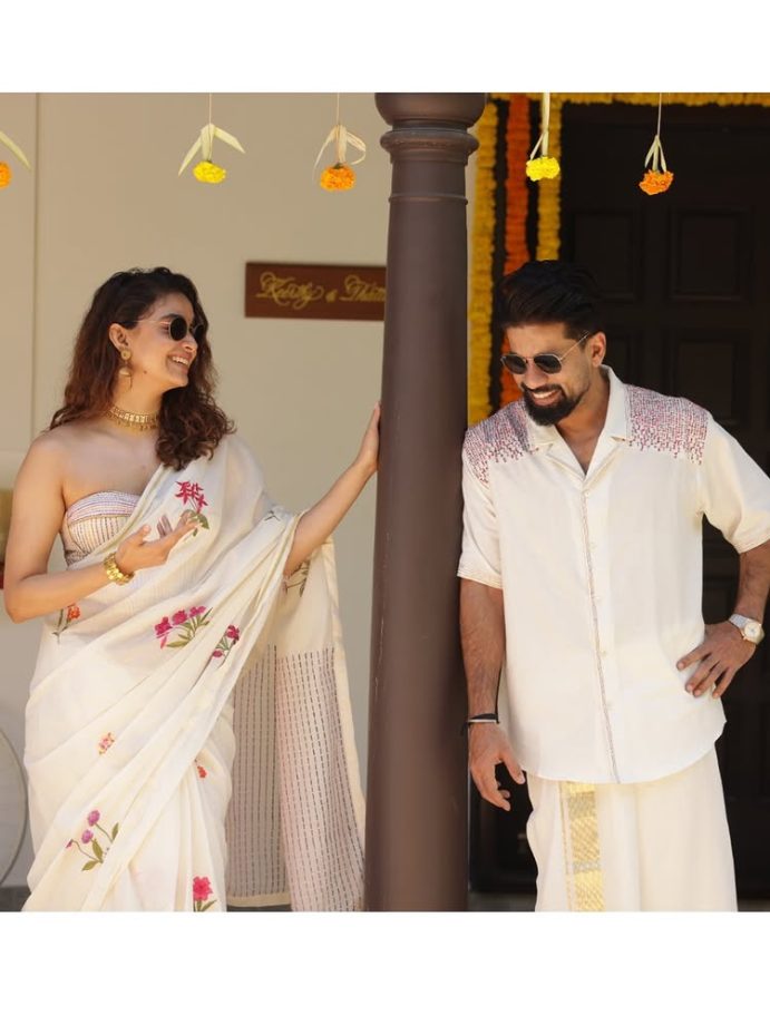 Newlywed Keerthy Suresh Marks Her First Onam Celebration With Family, Husband, and Beloved Pets 966845