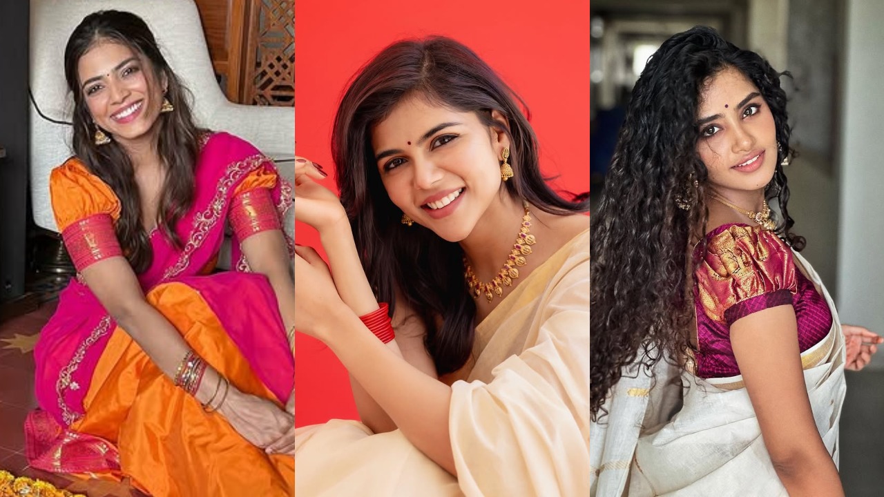 Onam Rangoli & Regal Sarees: Malavika Mohanan, Kalyani Priyadarshan & Anupama Parameswaran Shine in Festive Fashion 966098