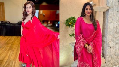 Rubina Dilaik In Red Or Divyanka Tripathi In Pink: Who Is Truly Mesmerizing In Salwar Suit?