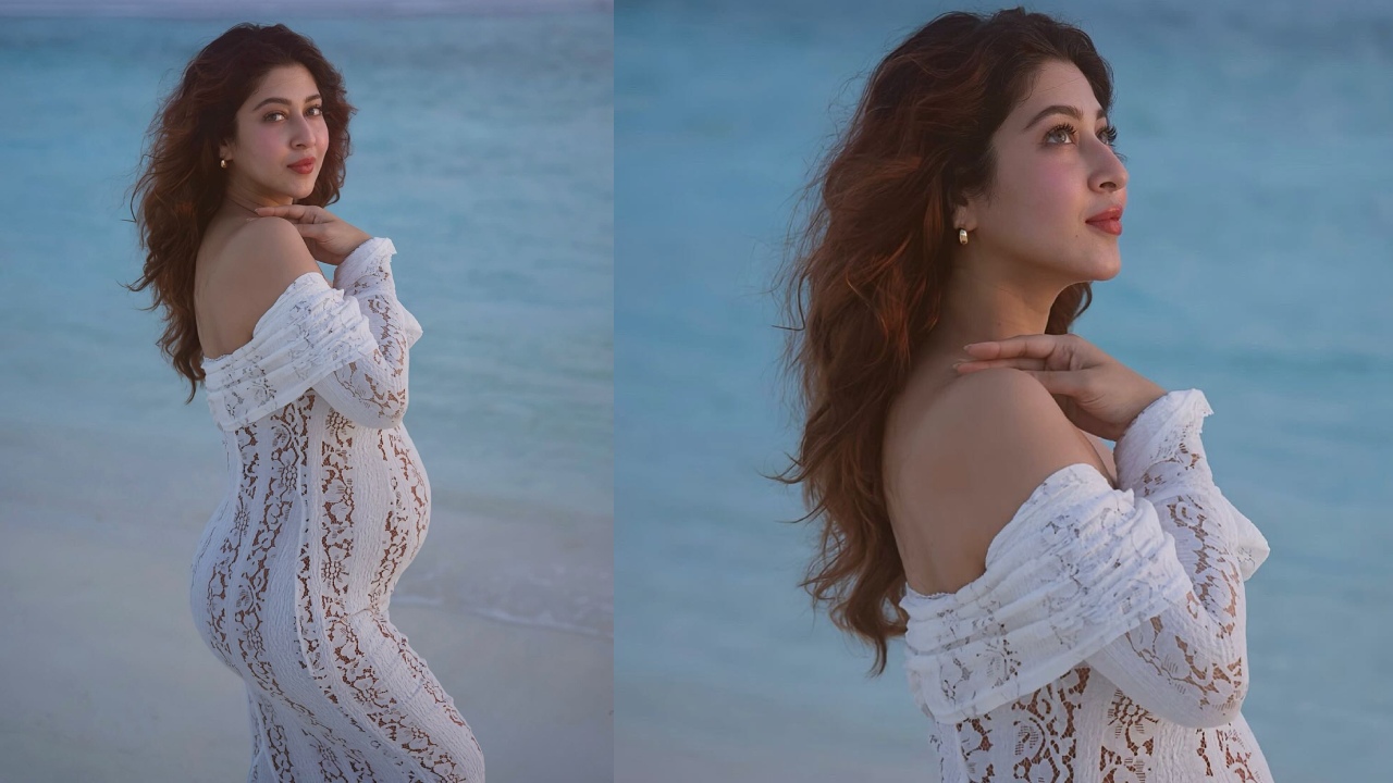 Sonarika Bhadoria Announces Pregnancy with Dreamy Beach Photoshoot Featuring Husband 968223