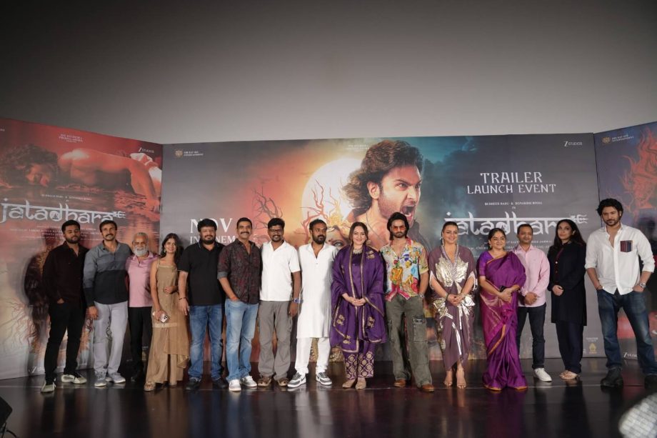 A Grand Affair! Sudheer Babu & Sonakshi Sinha’s Jatadhara Trailer Launched in Hyderabad! The film releases in cinemas on November 7th, 2025, in Hindi and Telugu. 972890