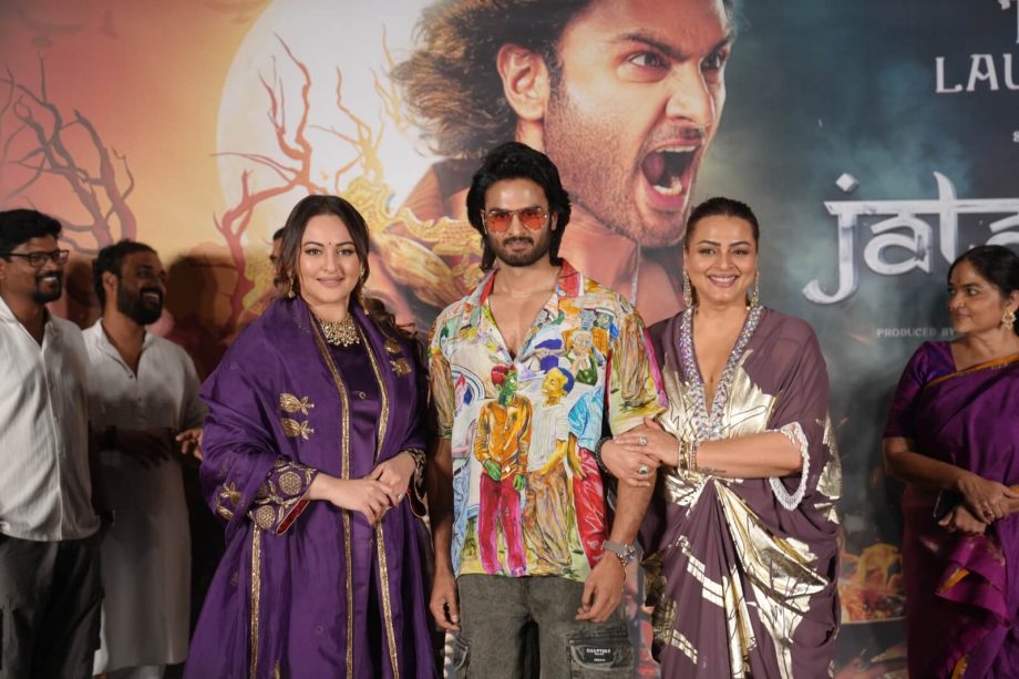 A Grand Affair! Sudheer Babu & Sonakshi Sinha’s Jatadhara Trailer Launched in Hyderabad! The film releases in cinemas on November 7th, 2025, in Hindi and Telugu. 972891