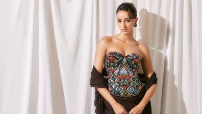 Ananya Panday Blends Tradition and Modernity in an Off-Shoulder Ensemble