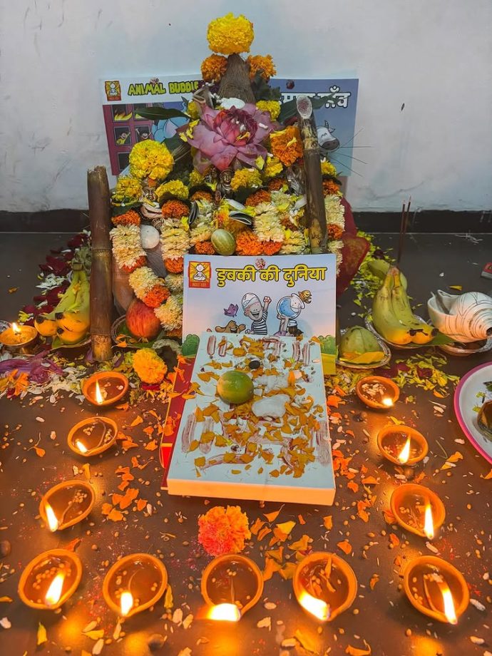 Arunabh Kumar Pens a Heartfelt Note this Diwali as he Celebrates with family and his Daughter who made her First Rangoli! 973514