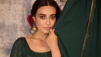 Surbhi Jyoti Radiates Ethnic Elegance in a Regal Green Ensemble