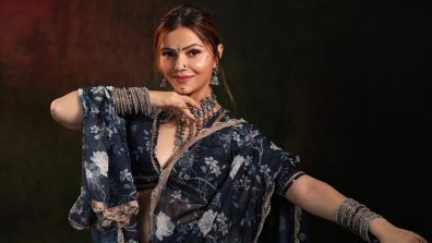 Rubina Dilaik Stuns in a Blue Lehenga Cord Set with Boho Charm
