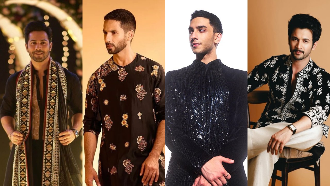 Black is the New Gold: Take Cues from B-Town Heartthrobs Shahid Kapoor, Aaman Devgan, Vedang Raina & Rohit Saraf this Festive Season 972597