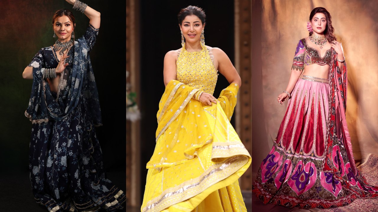 Hina Khan To Rubina Dilaik — Steal Diwali Fashion Inspo In Lehenga From Pati Patni Aur Panga Beauties 973206