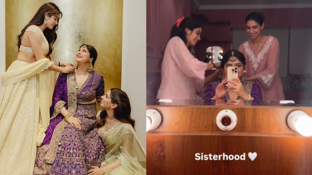 Janhvi & Khushi Kapoor help sister Anshula Kapoor get ready for her big day 971506