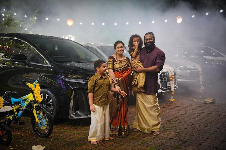 Kantara Star Rishab Shetty Lights Up Diwali With Family 973832