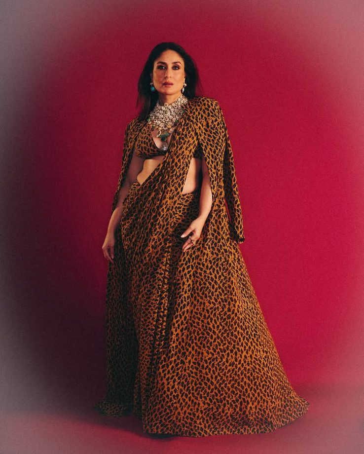 Kareena Kapoor Khan Roars in Style in a Fierce Sabyasachi Leopard-Print Saree 971816