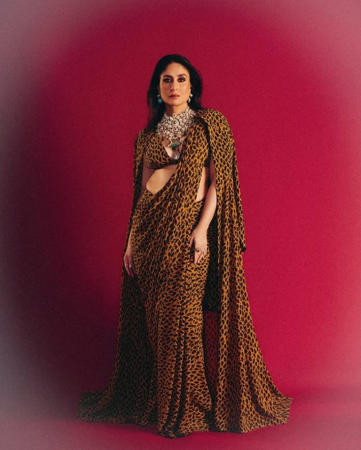 Kareena Kapoor Khan Roars in Style in a Fierce Sabyasachi Leopard-Print Saree 971811
