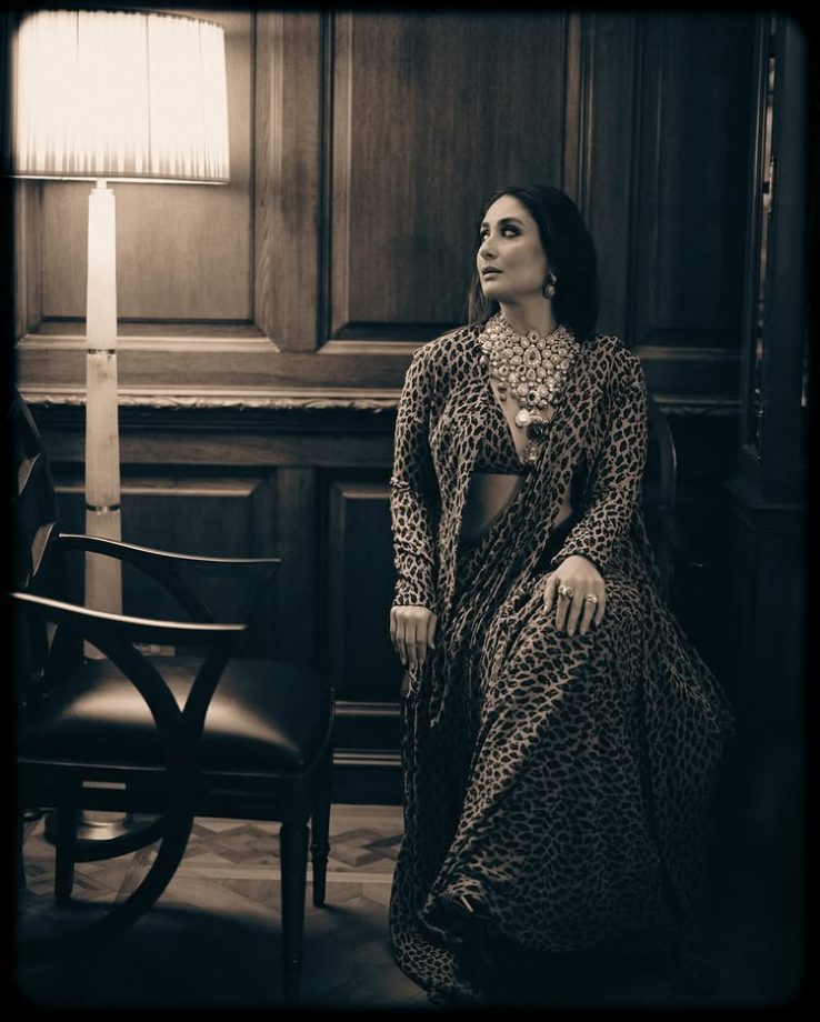 Kareena Kapoor Khan Roars in Style in a Fierce Sabyasachi Leopard-Print Saree 971812
