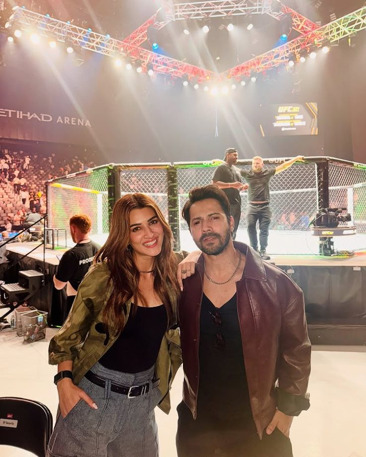 Kriti Sanon and Kabir Bahia Go Public? Spotted with Varun Dhawan at UFC 321 in Abu Dhabi 974070