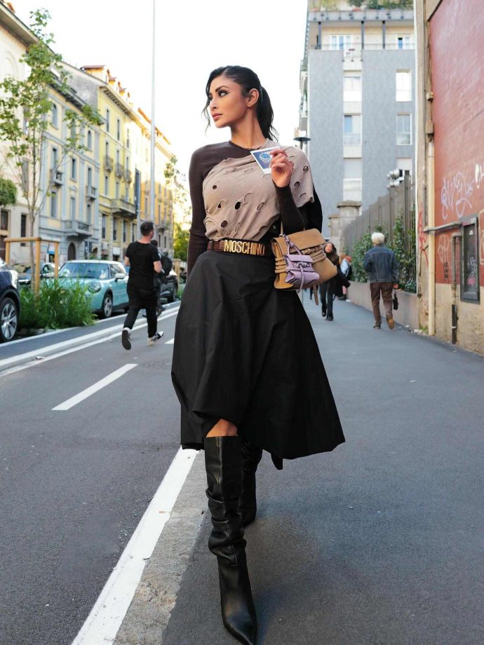 Mouni Roy Serves Moschino Magic at Milan Fashion Week 972259