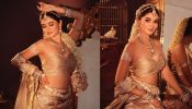 Pranali Rathod Shows off Her Figure in Strapless Blouse Paired with Silk Saree 970792