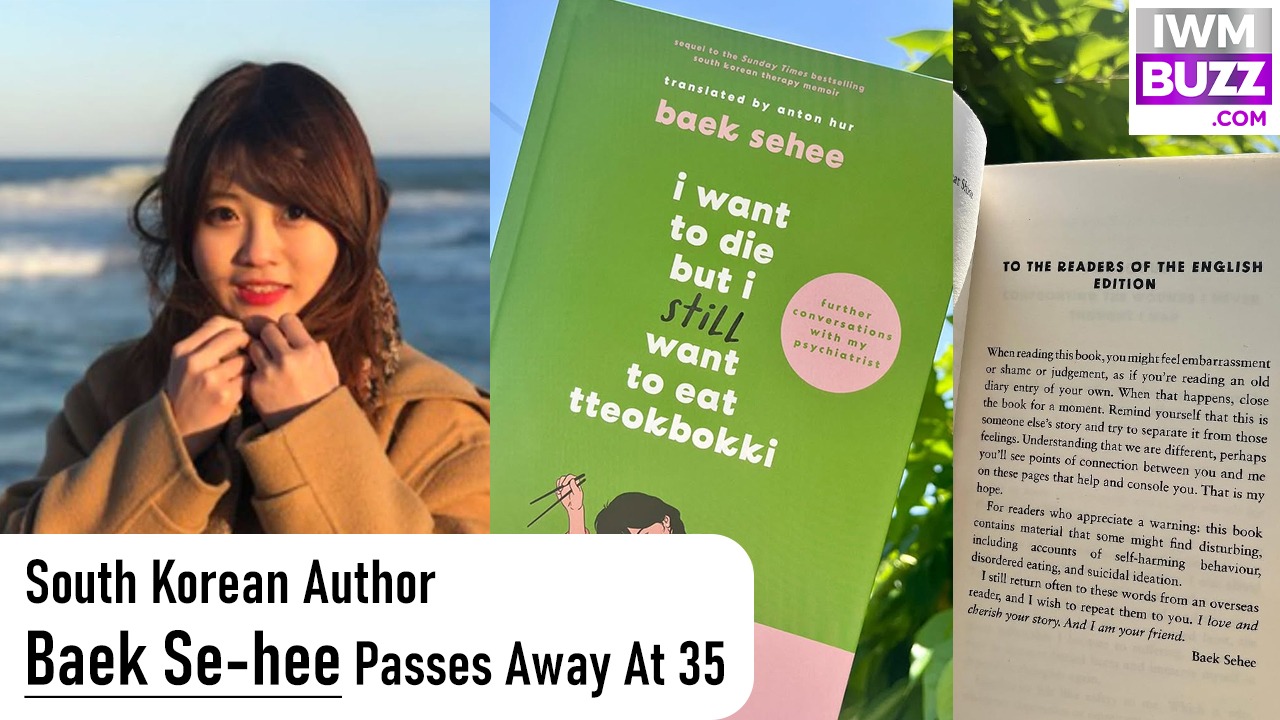 South Korean Author Baek Se-hee Passes Away At 35