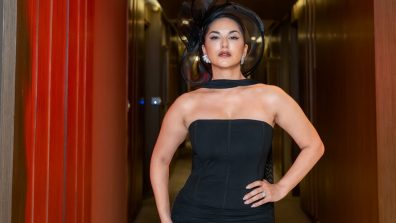 Sunny Leone Dazzles in Black Off-Shoulder Ensemble