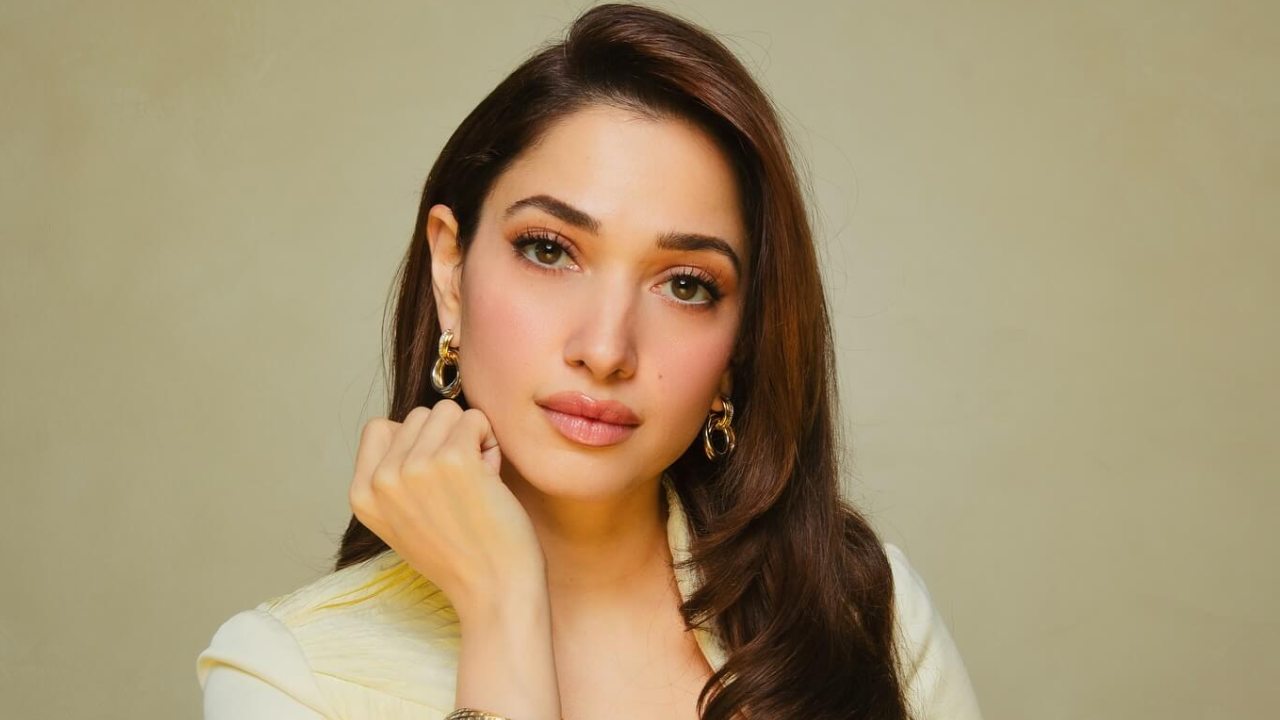 Tamannaah Bhatia Glows in Cream-Yellow Midi Dress 972251