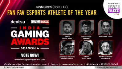 Vote Now: Fan Favourite Esports Athlete Of The Year– Ammar “Destro” Khan, Harsh “Goblin” Paudwal, Jonathan “Jonathan Gaming” Amaral, Tanmay “ScoutOP” Singh, Nihal Sarin, Adnan “Badshahh” Mohammed
