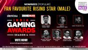 Vote Now: FAN FAVOURITE RISING STAR (MALE)—Tanishk “Admino Gaming” Singh, Indrajit “Bandookbaaz” Singh, Rishabh “Antaryami Gaming” Verma, Zishan “Mazy” Alam, Nishaant “Willy Gaming” Williams, Sunny “PitajiPlayz” Jha, Arpit “Headflicker” Wadhawan 971643