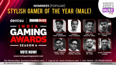 Vote Now: Stylish Gamer Of The Year (Male) — Zgod, Ocean Sharma, Joker Ki Haveli, Snax, Thug, Parv Singh, Nishaant Williams, Siddhant Joshi