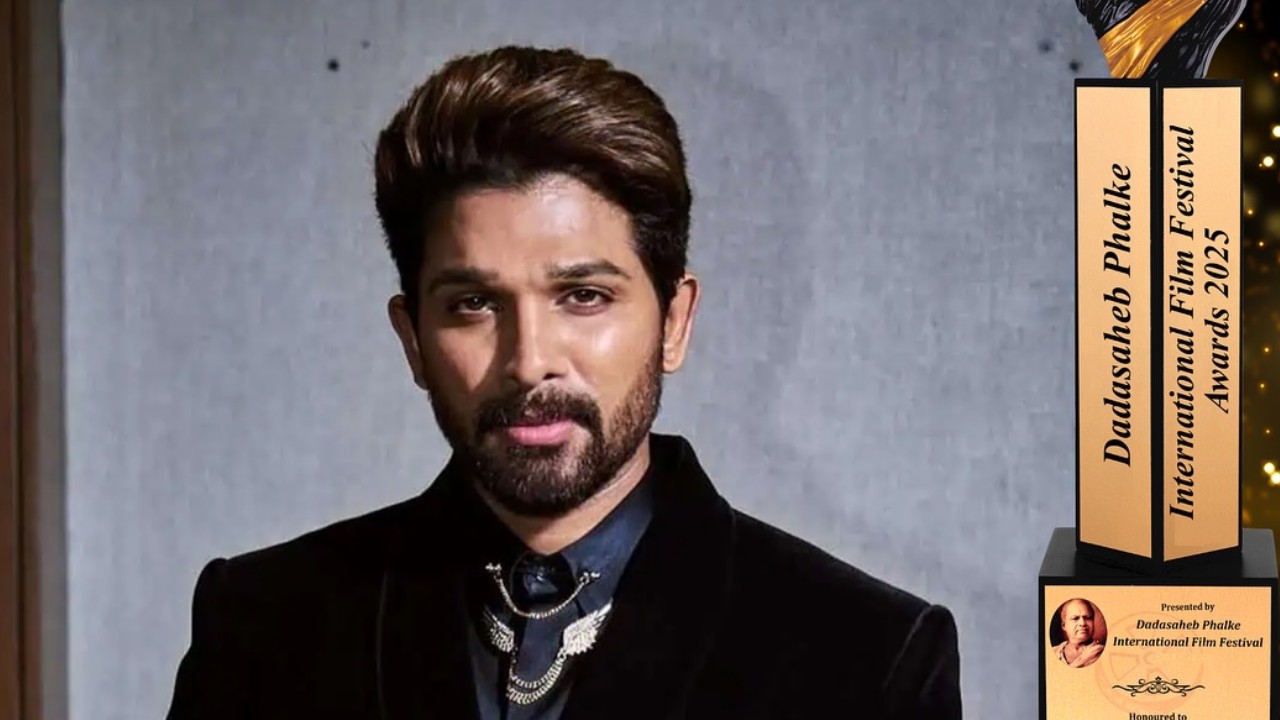 Allu Arjun Honoured as ‘Most Versatile Actor of the Year’ at Dadasaheb Phalke International Film Festival Awards 2025