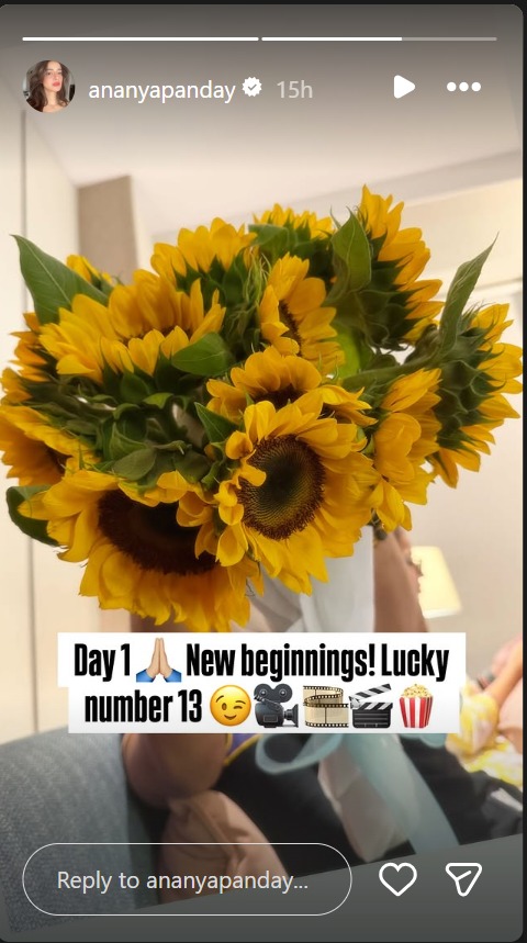 Ananya Panday Begins Shooting for Her 13th Film: “New Beginnings!” 975876