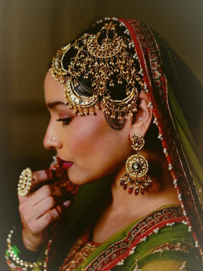 Ankita Lokhande Channels Regal Grandeur in Green and Gold 976236