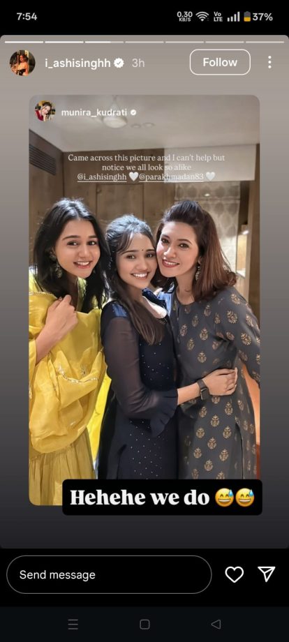Bhagya Lakshmi's Munira Kudrati Shares Throwback Picture With Ashi Singh, Sparks Nostalgia 975917