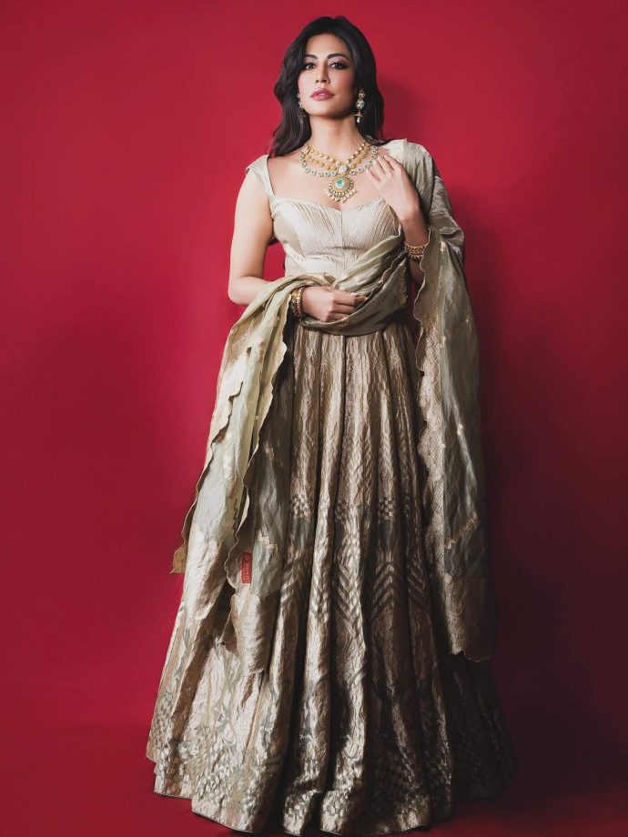 Chitrangda Singh Radiates Regal Charm in a Pista-Green Lehenga Set 976315