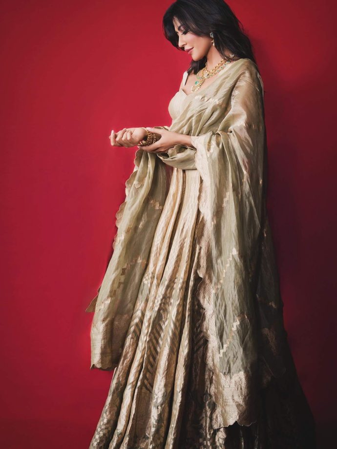 Chitrangda Singh Radiates Regal Charm in a Pista-Green Lehenga Set 976316