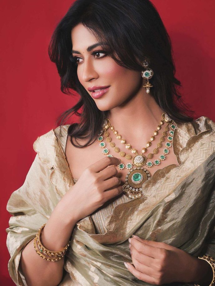 Chitrangda Singh Radiates Regal Charm in a Pista-Green Lehenga Set 976318