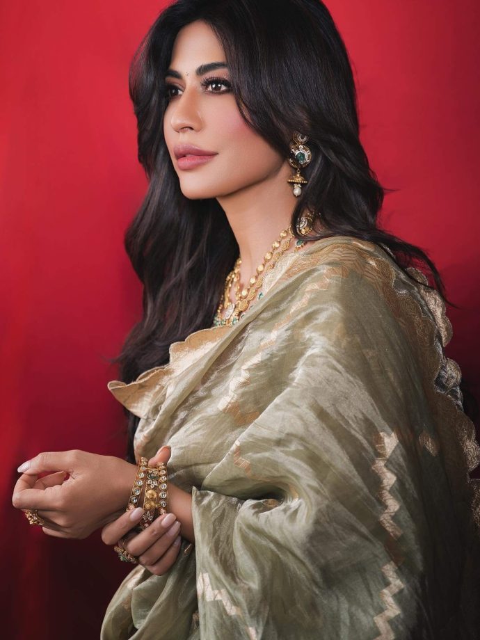 Chitrangda Singh Radiates Regal Charm in a Pista-Green Lehenga Set 976314