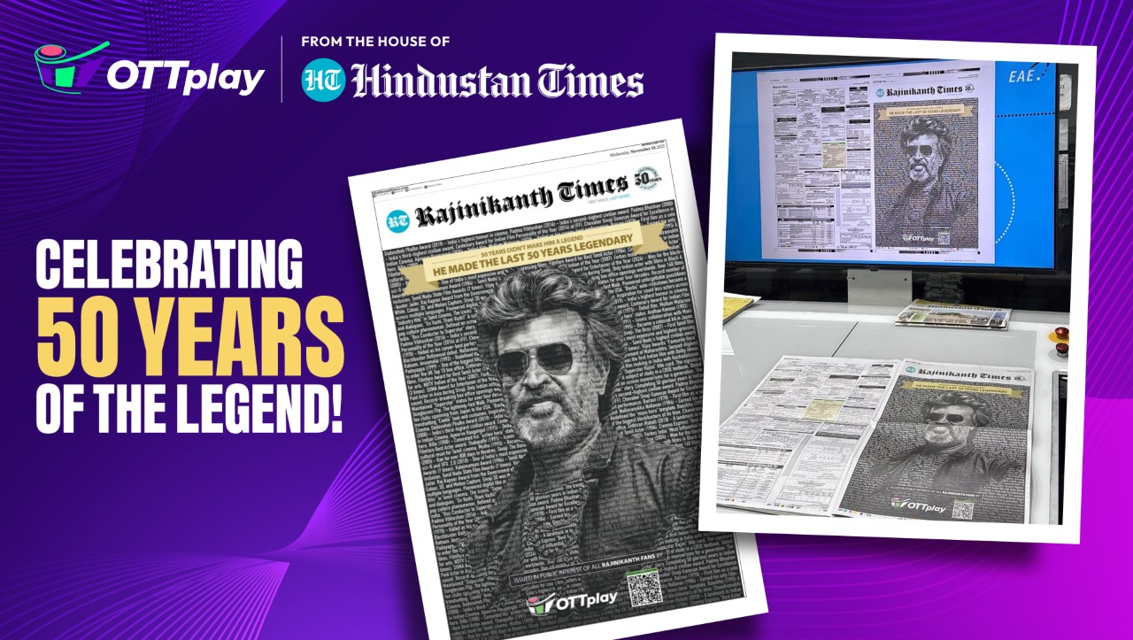 Hindustan Times & OTTplay unveil ‘Rajinikanth Times’: A historic front-page tribute to Thalaivar’s 50 years in cinema 976766