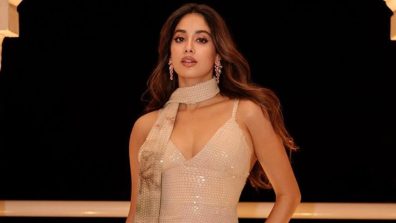 Janhvi Kapoor Radiates Royal Elegance in a Serene Evening Look