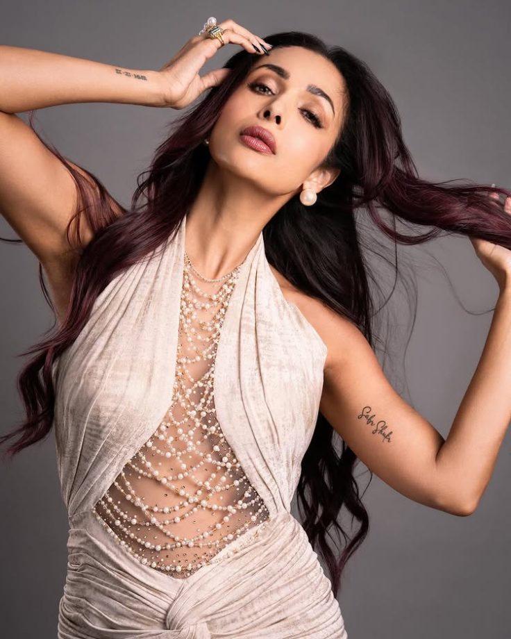 Malaika Arora Stuns in Pearl-Draped Couture: A Lesson in Timeless Glamour 974621