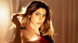 Nikki Tamboli Sets the Internet Ablaze in a Fiery Red Backless Dress