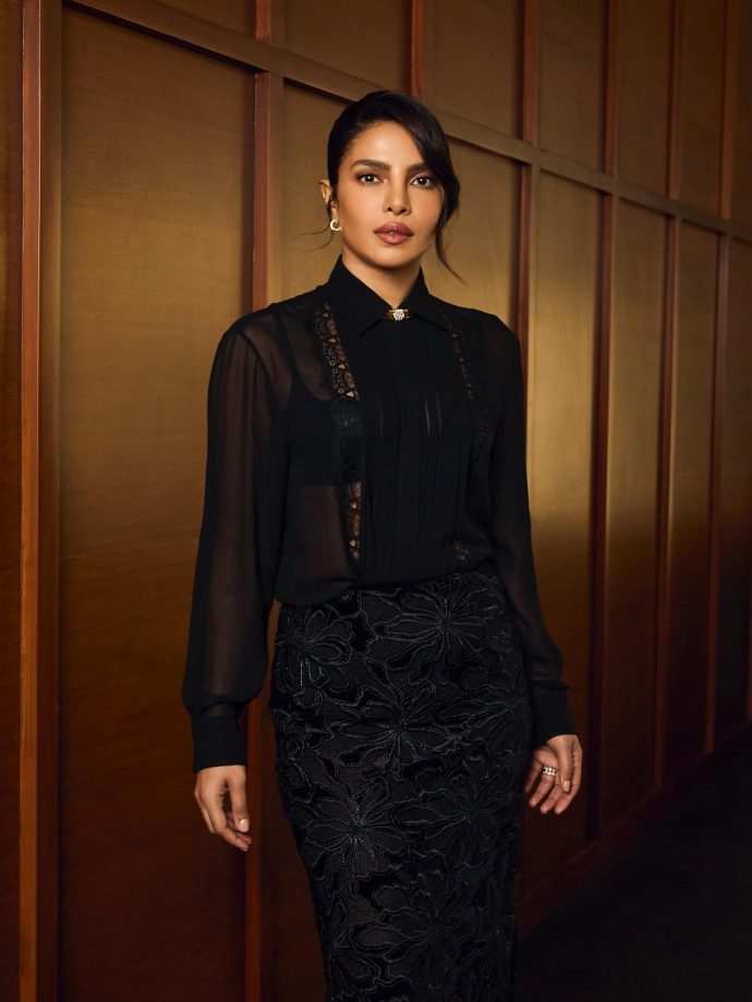Priyanka Chopra Jonas Serves Fierce Power Dressing with Timeless Black-on-Black Glam 977089