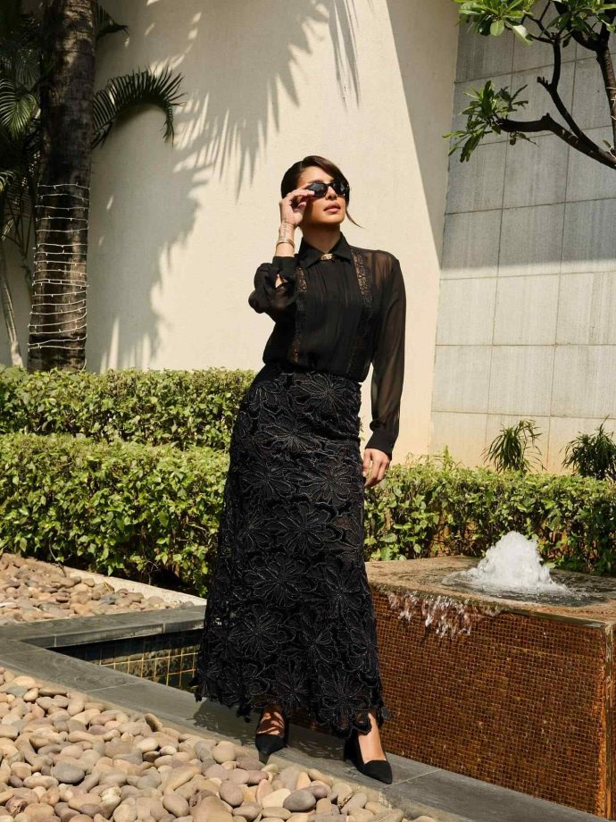 Priyanka Chopra Jonas Serves Fierce Power Dressing with Timeless Black-on-Black Glam 977095