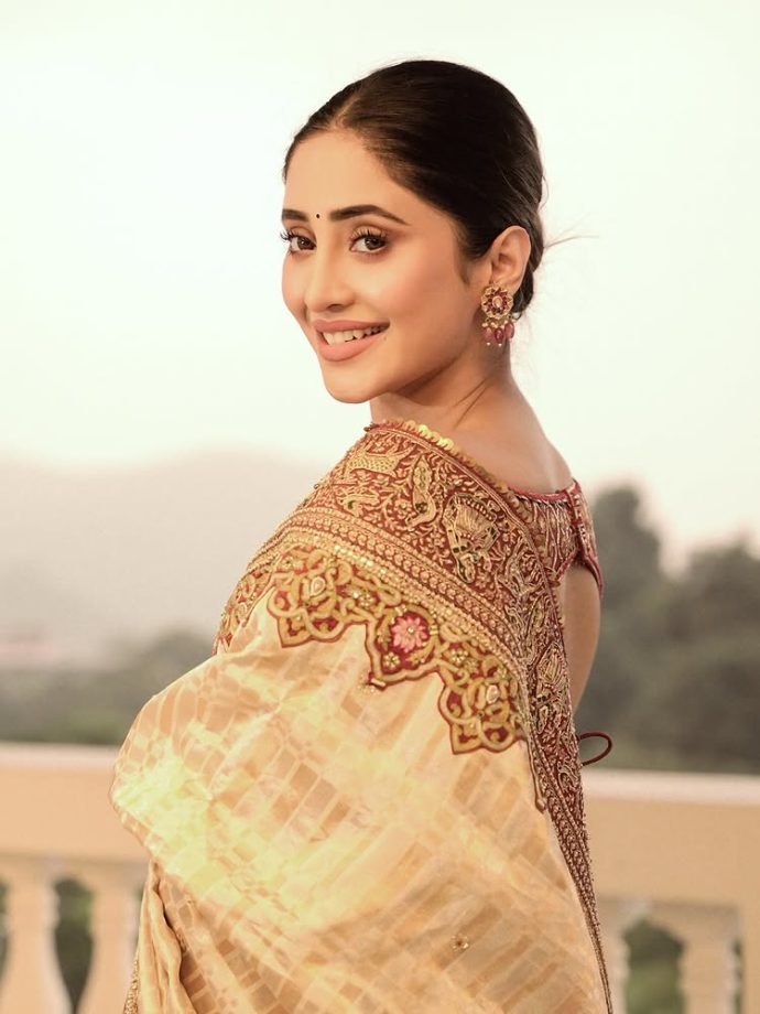 Step Into Wedding Season With Shivangi Joshi’s Timeless Saree Collection 977868