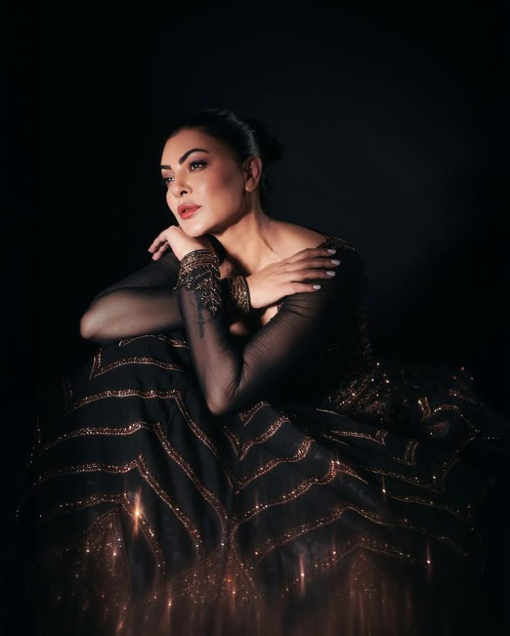 Sushmita Sen Redefines Fierce Royal Glamour in Midnight Embellished Couture 974674