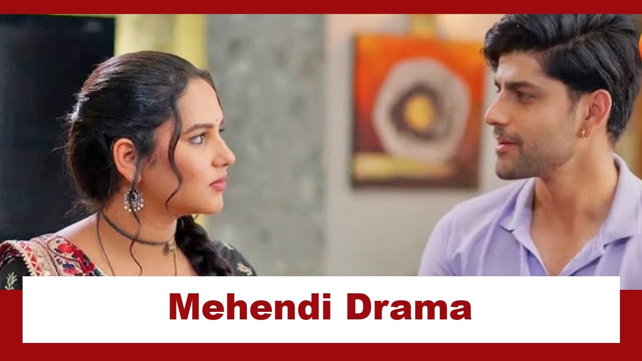 Vasudha Upcoming Twist: Mehendi Twist!! Vasudha gets Dev's name written on her hand; courtesy a dramatic pla 975676