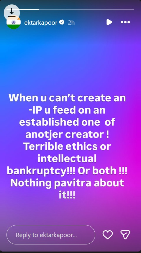 Ekta Kapoor Reacts To Abrar Qazi's New Zee TV Show Being Titled 'Pavitra Rishta', Calls It 