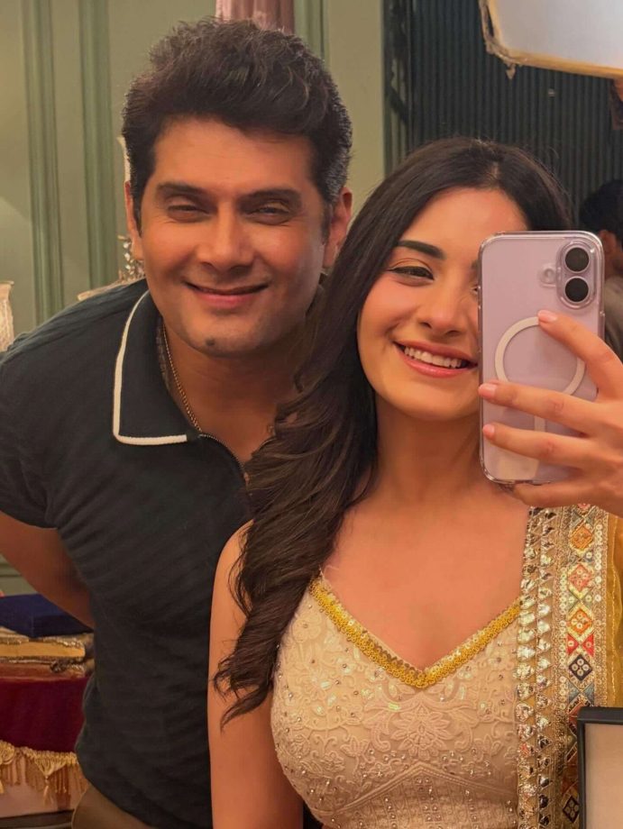 In Pics: KSBKBT 2 Actress Shagun Sharma's Candid Moments With On-screen Father Amar Upadhyay 978934