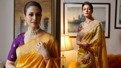 Koel Mallick Paints a Picture of Grace in Timeless Silk Elegance
