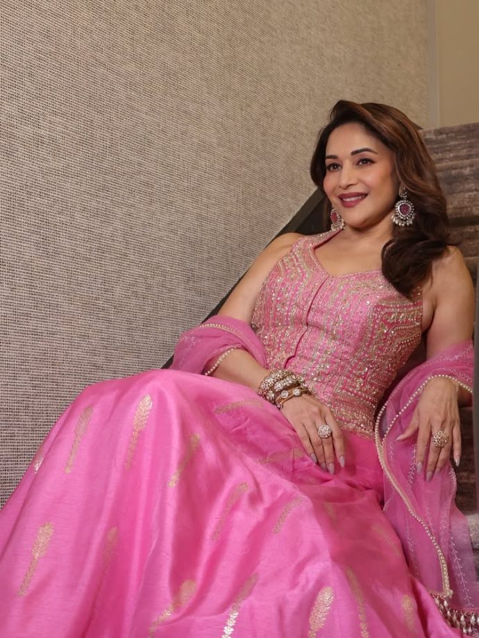 Madhuri Dixit Glows in Pink as She Brings Timeless Elegance to Ethnic Fashion 981225