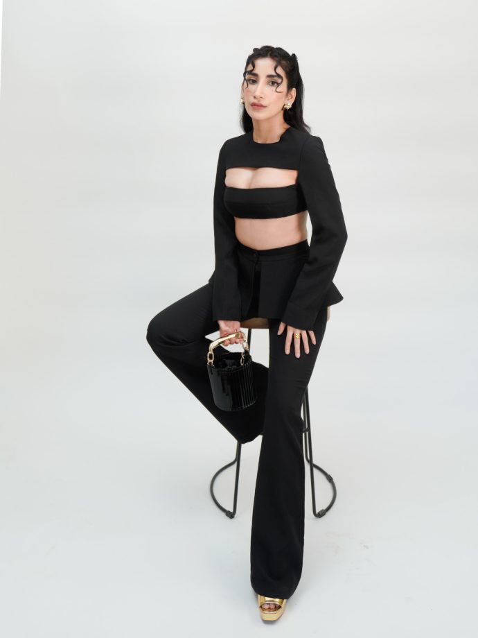 Parul Gulati Owns Modern Power Style in Black 980285