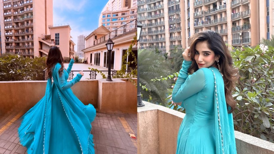 Pratikssha Honmukhe Glows In Blue Anarkali, Paras Kalnawat's 'DM' Comment Creates Stir 978219