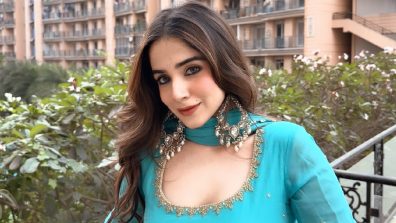 Pratikssha Honmukhe Glows In Blue Anarkali, Paras Kalnawat’s ‘DM’ Comment Creates Stir